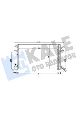 KALE 385300 | Klima Radyatörü (Opel Astra J Chevrolet Cruze 1,7-2.0 09 /) 667×407X17