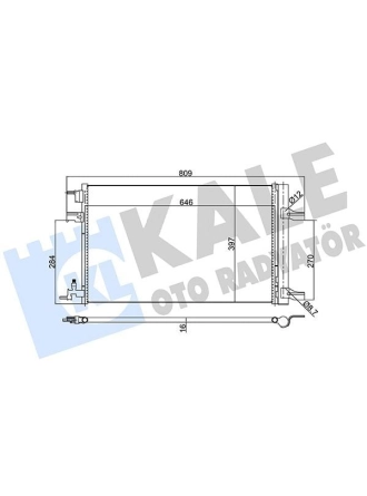 KALE 385300 | Klima Radyatörü (Opel Astra J Chevrolet Cruze 1,7-2.0 09 /) 667×407X17