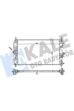 KALE 356285 | Opel Astra J 1.6 Dizel Su Radyatörü Manuel Vites
