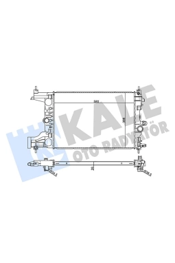 KALE 354985 | Opel Astra J 1.3 Dizel Motor Su Radyatörü