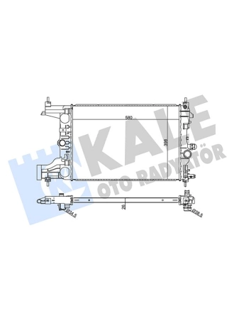 KALE 354985 | Opel Astra J 1.3 Dizel Motor Su Radyatörü