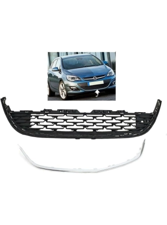 Opel Astra J Ön Tampon Izgarası ve Nikelaj Çerçeve İthal