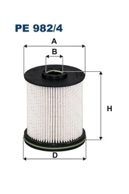 FILTRON PE982-4 | Yakıt Fıltresı (Opel: Astra K 1.6 Cdtı 15-)