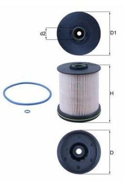 MAHLE KX491-1D | Mazot Filtresi Astra.K *B16dth*