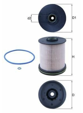 MAHLE KX491-1D | Mazot Filtresi Astra.K *B16dth*