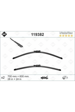 VALEO 119382 | Silgi Süpürgesi Tk 70 + 60Cm Astra.K (Fb) *U.K**