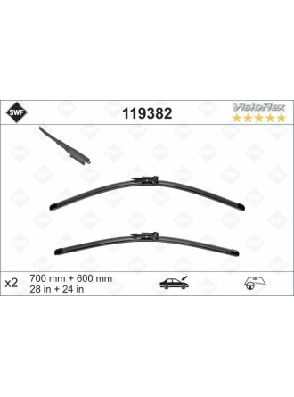 VALEO 119382 | Silgi Süpürgesi Tk 70 + 60Cm Astra.K (Fb) *U.K**