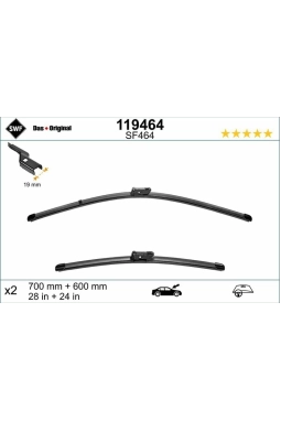 VALEO 119464 | Silgi Süpürgesi Tk 70 + 60Cm Astra.K (Fb)