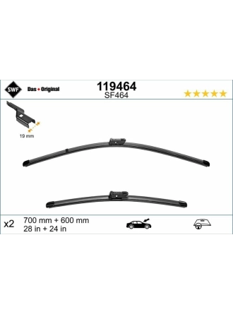 VALEO 119464 | Silgi Süpürgesi Tk 70 + 60Cm Astra.K (Fb)