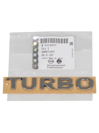 PSA 93192477 | Opel Astra K Kasa Turbo Yazı Krom Orjinal