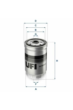 UFI 24.012.00 | Mazot Filtresi 06-Hı.Getz-Accent.Era-Ka.Rio 1.5Crdi **Oe**