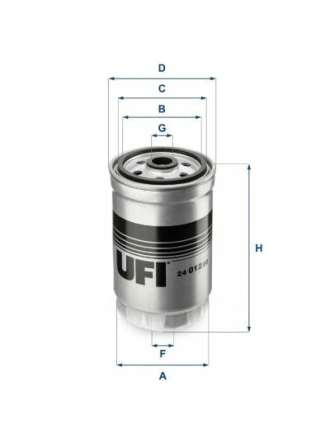 UFI 24.012.00 | Mazot Filtresi 06-Hı.Getz-Accent.Era-Ka.Rio 1.5Crdi **Oe**