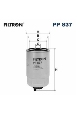 FILTRON PP837 | Mazot Filtresi 06-Hı.Getz-Accent.Era-Ka.Rio 1.5Crdi