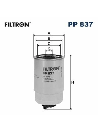 FILTRON PP837 | Mazot Filtresi 06-Hı.Getz-Accent.Era-Ka.Rio 1.5Crdi