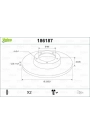 VALEO 186187 | Disk On Corsa.B-Astra.F | 1 Adet