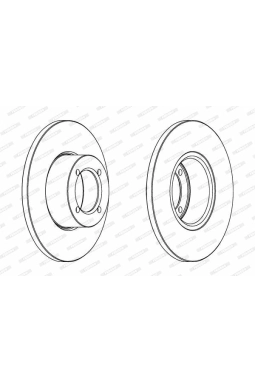 FERODO DDF054 | Opel Fren Disk Ön Corsa B 569014 | 1 Adet