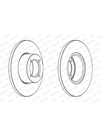 FERODO DDF054 | Opel Fren Disk Ön Corsa B 569014 | 1 Adet