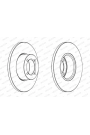 FERODO DDF054 | Opel Fren Disk Ön Corsa B 569014 | 1 Adet