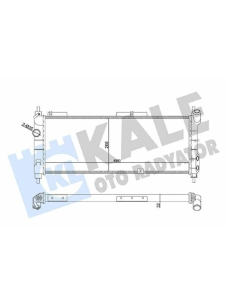 KALE 357015 | Radyatör 94-01 Corsa.B *X14xe* + Ac + Os