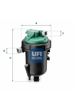 UFI 55.175.00 | Mazot Filtresi 06-Doblo 1.3Mjt **Oe**