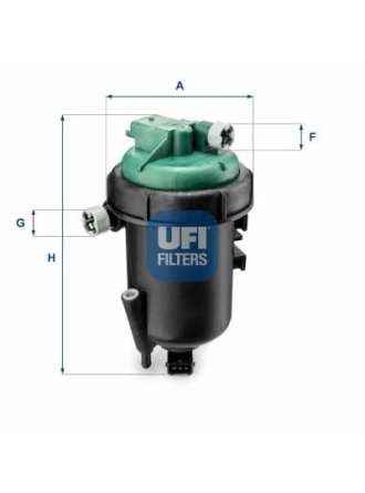 UFI 55.175.00 | Mazot Filtresi 06-Doblo 1.3Mjt **Oe**