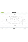 VALEO 186757 | Disk On 00-Corsa.C 1.2 12V-ABS *Z12xe* | 1 Adet
