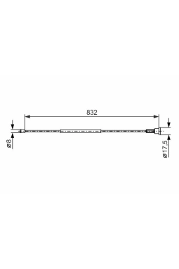 BOSCH 1987477661 | El Fren Teli Arka Sağ Kampana Corsa C 1.0 1.2 1.3 1.7 830 mm
