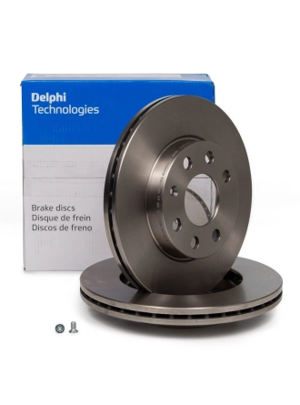 DELPHI BG3568 | Opel Corsa C 1.0 / 1.2 Havalı Ön Fren Diski Hava Kanallı