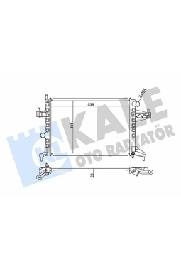 KALE 363600 | Radyatör 01-Corsa.C 1.4 16V *Z14xe*-Ac