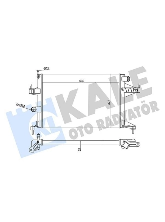 KALE 356970 | Radyatör 01-Corsa.C 1.4 16V *Z14xe*-Ac