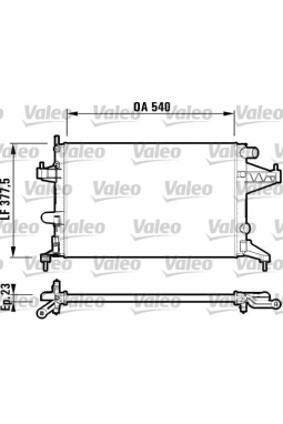 VALEO 732826 | Motor Su Radyatörü (Klimalı) Z14xe Corsa C Tigra B