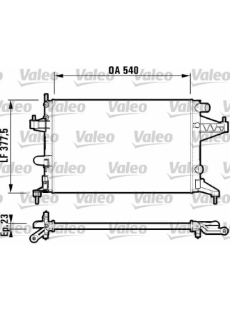 VALEO 732826 | Motor Su Radyatörü (Klimalı) Z14xe Corsa C Tigra B