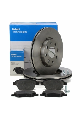 Opel Corsa D 1.2 / 1.4 Benzinli Ön Fren Disk ve Balata Takımı Delphi Marka 2007-2014