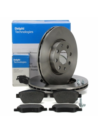 Opel Corsa D 1.2 / 1.4 Benzinli Ön Fren Disk ve Balata Takımı Delphi Marka 2007-2014