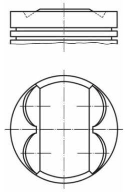 MAHLE 011PI00113000 | Motor Piston + Segman Komple (Std) Opel – Chevrolet 1.2 – A12xer | 4 Adet
