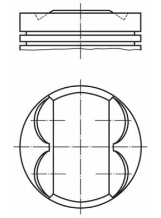 MAHLE 011PI00113000 | Motor Piston + Segman Komple (Std) Opel – Chevrolet 1.2 – A12xer | 4 Adet