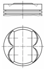 MAHLE 011PI00113000 | Motor Piston + Segman Komple (Std) Opel – Chevrolet 1.2 – A12xer | 4 Adet