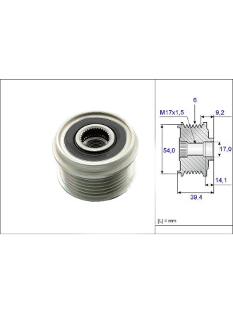 VALEO 588012 | Opel Corsa D 1.3 Dizel Şarj Dinamo Kasnağı Denso Tip