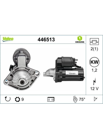 VALEO 446513 | Marş Motoru 07-Astra.J-Corsa.D.E 1.3Cdti