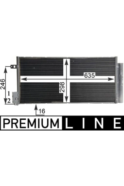 MAHLE AC505000P | Klima Radyatörü (Kondenser) 06-Corsa.D 1.3D *Z13dth-A13dtc*