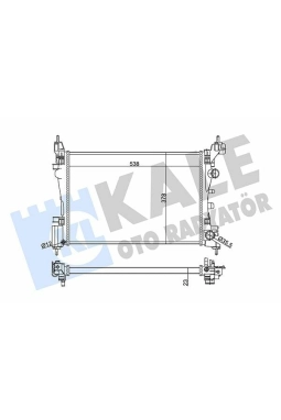 KALE 352100 | Radyatör 06-Corsa.D 1.2-1.4 16V *Z12xep-Z14xep*