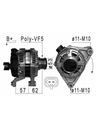 PSA 13585664 | Opel Corsa E 1.2 / 1.4 Şarj Dinamosu 100 Amper Orijinal