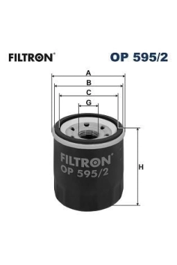 FILTRON OP595-2 | Yağ Filtresi 11- i10- i20 1.2