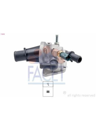 FACET 7.8639 | Termostat Opel Corsa C / Combo C Z13dt-Dth