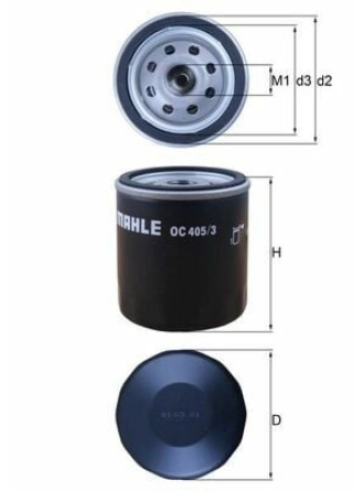 MAHLE OC405-3 | Yağ Filtresi Opel Tum M.