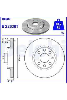 DELPHI BG2636T | Disk On Vectra.A 1.8 8V *C18nz*