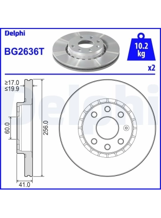 DELPHI BG2636T | Disk On Vectra.A 1.8 8V *C18nz*