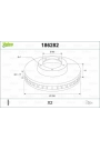 VALEO 186282 | Fren Diski Ön Astra F Hatchback (T92) 91-981.8 İ (F08, M08, F68, M68) Astra F Station Wagon (T92) 91-981.8 İ (F35, M35) Tigra (S93) 94-001.4 16V (F07) 1.6 16V (F07) 1.4 16V (F07) 1.6 16V (F07) Vectra A (J89) 88-951.8 S (F19, M19) 1.7 T