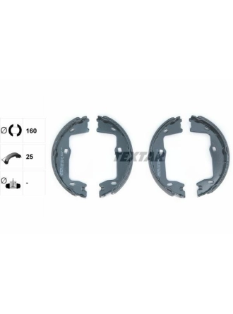 TEXTAR 91018400 | El Fren Balatası Opel Astra F / Vectra A / B / Omega B