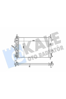KALE 352300 | Radyatör 09-Insignia 2.8 V6 Turbo4×4 + Os